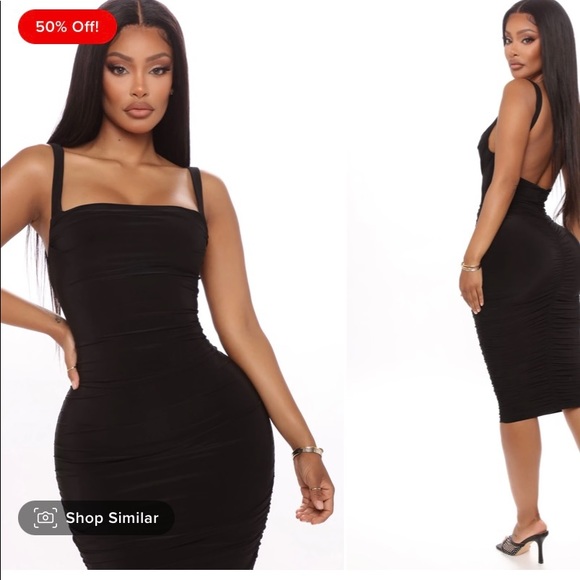 Fashion Nova Dresses & Skirts - size medium midi body-con style dress